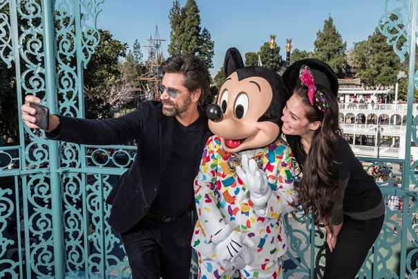 John Stamos and Wife Caitlin Celebrate First Anniversary at Disneyland Park