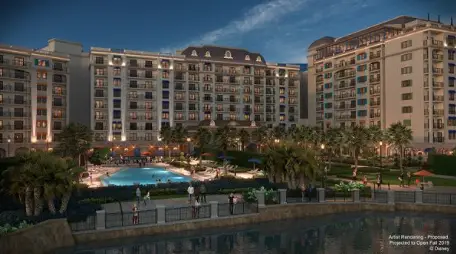 Riviera Pool, and S’il Vous Play, an Interactive Water Play Area at Disney's Riviera Resort