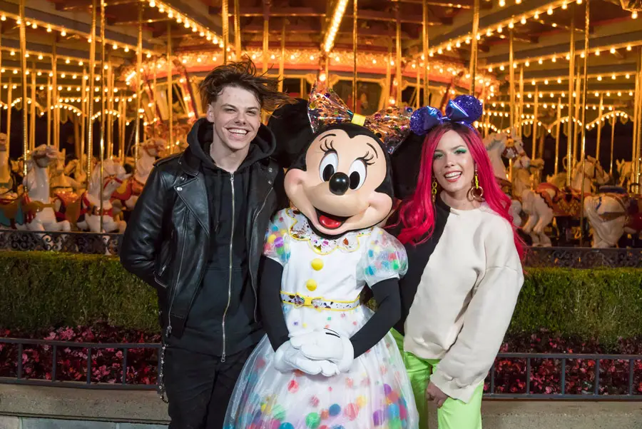 Pop Stars Halsey and Yungblud Have Date Night at Disneyland