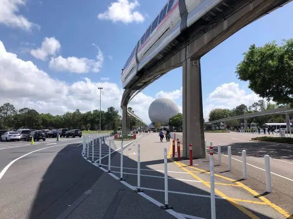 Parking Lot Changes Happening at Epcot Now