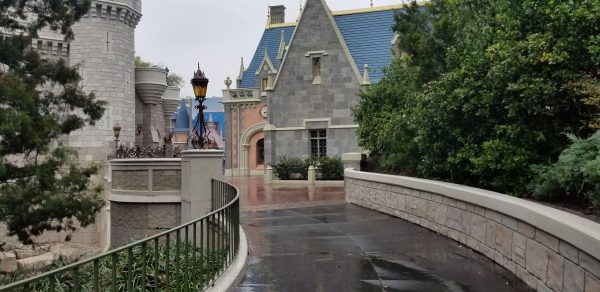 Construction Widening Magic Kingdom Pathway Leading From Cinderella’s Castle To Tomorrowland Completed
