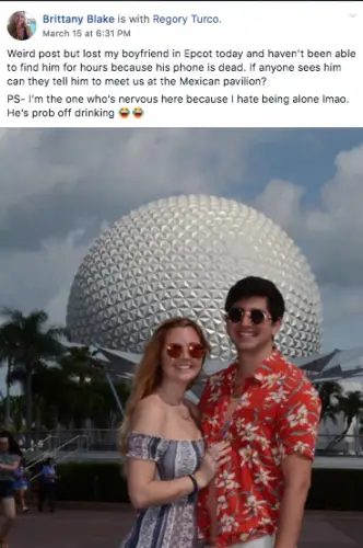 Boyfriend Lost at Disney, Send Help