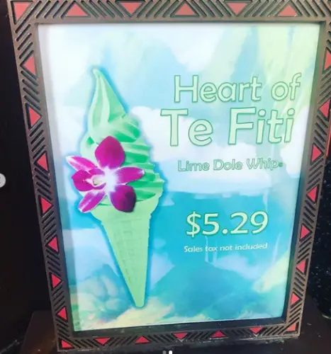 New Heart of Te Fiti Lime Dole Whip Cone