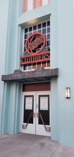 Keystone Clothiers in Hollywood Studios Closed for Refurbishment.