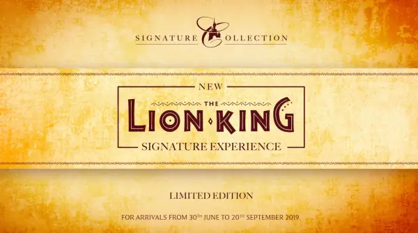 Lion King Signature Experience Advert Released!