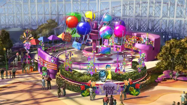 Inside Out Emotional Whirlwind Will Open At Pixar Pier This Year