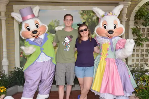 Mr. & Mrs. Easter Bunny at Magic Kingdom!