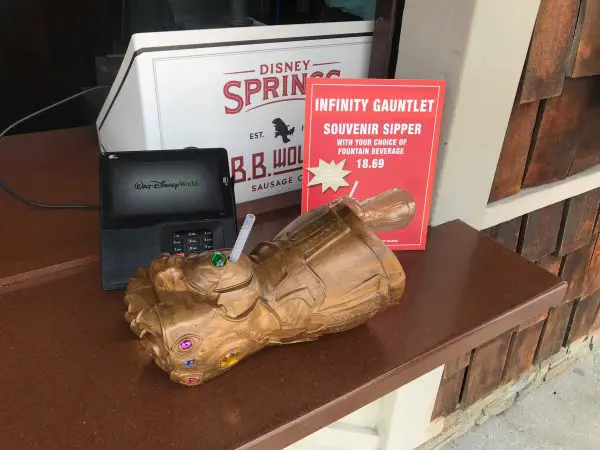 The Thanos Infinity Gauntlet Sipper is Back at BB Wolf in Disney Springs