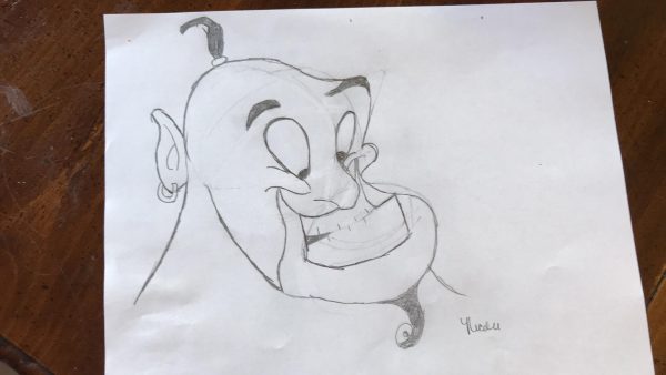 Rate Our Writers Attempt at Drawing Genie from Disney's Aladdin