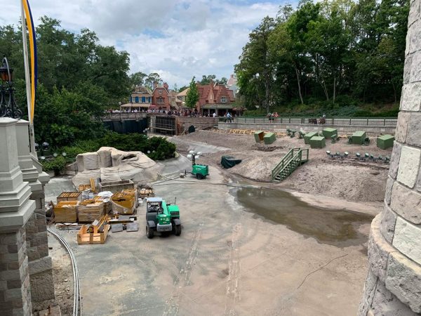 New Photos of the Moat Construction at Walt Disney World