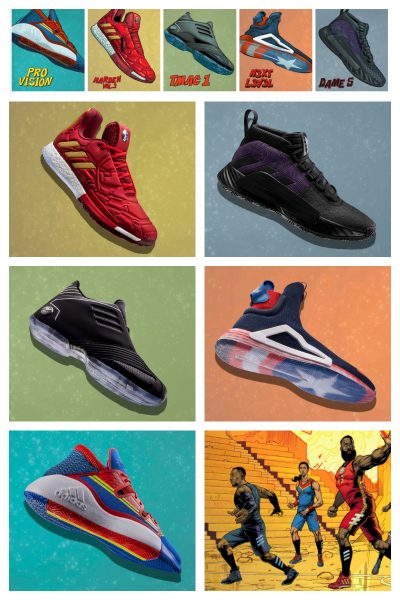 marvel adidas basketball shoes