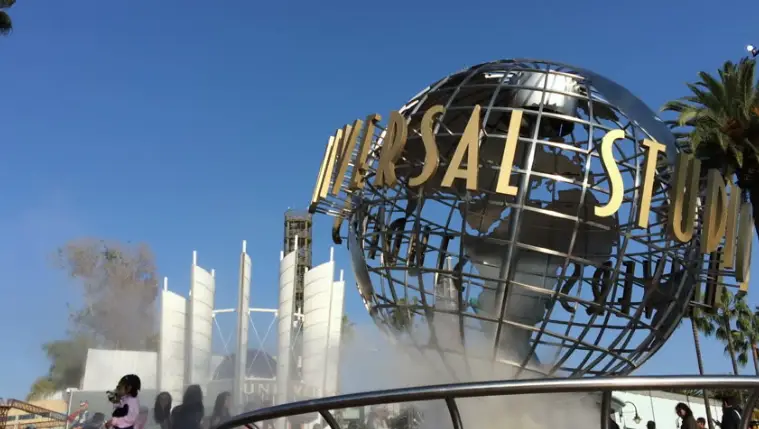 Universal Studios Hollywood; Climate Activists Climb, Superglue Themselves to The Globe