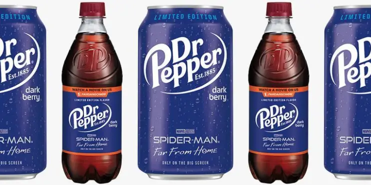 New Dark Berry Dr. Pepper Coming to Celebrate Spiderman Far From Home