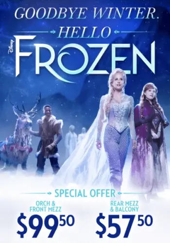 Disney's Frozen the Musical now offering 25% off