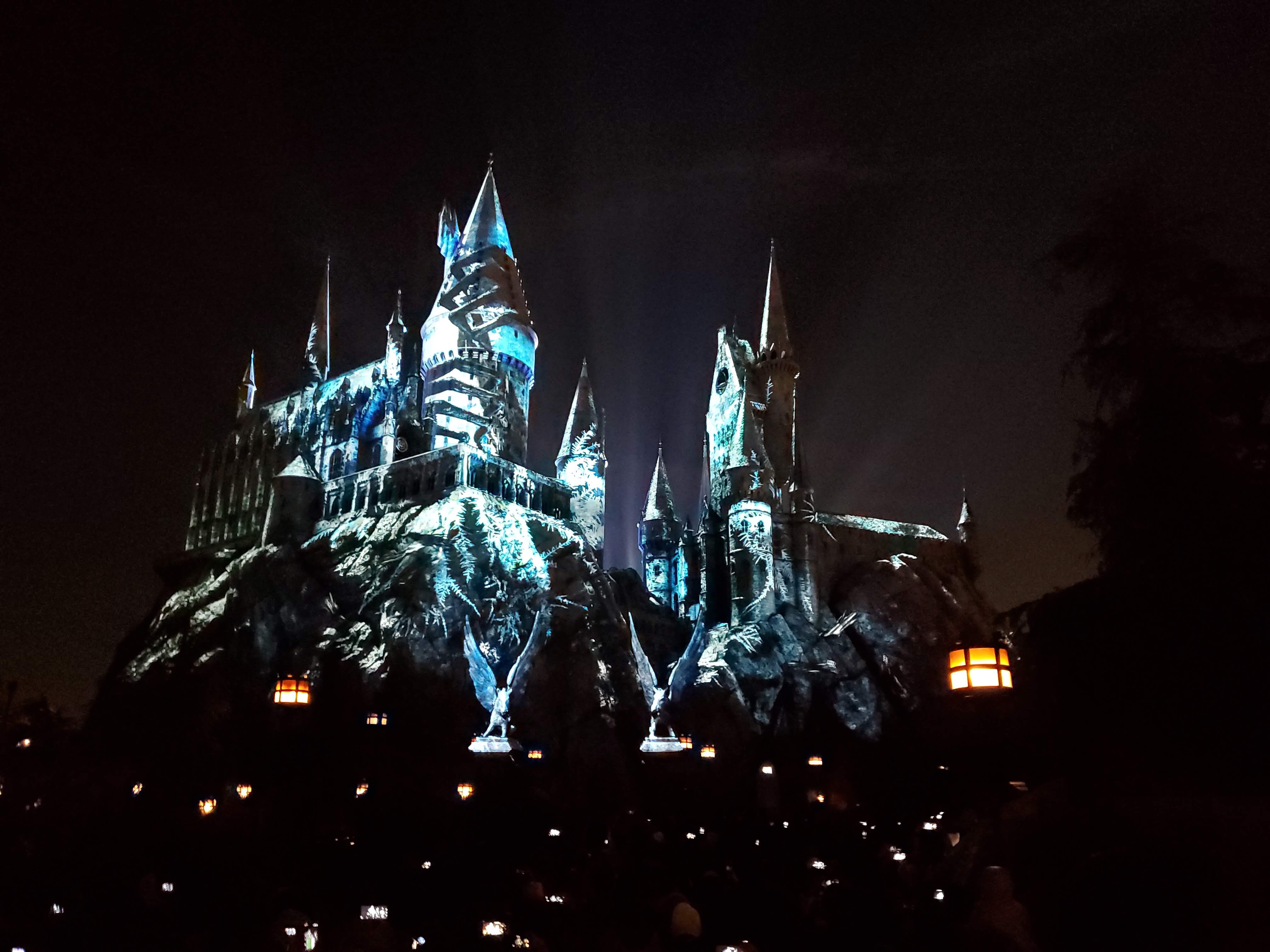 Watch the Dark Arts Castle Light Show at Universal Hollywood