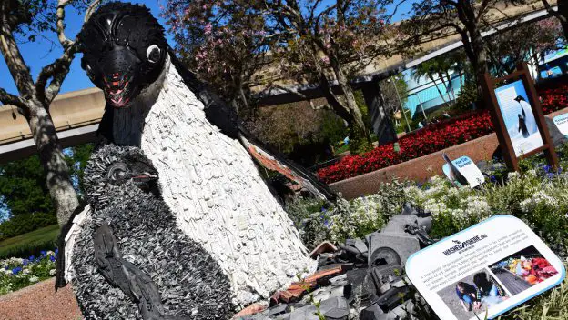 Disneynature’s “Penguins” Inspires Conservation Efforts With Marine Debris Sculpture