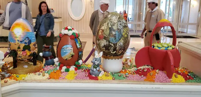 The 2019 Annual Chocolate Easter Egg Display is out at Disney's Grand Floridian Resort