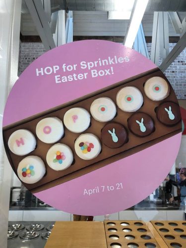 Sprinkles Easter Candy Series Cupcakes at Disney Resorts.