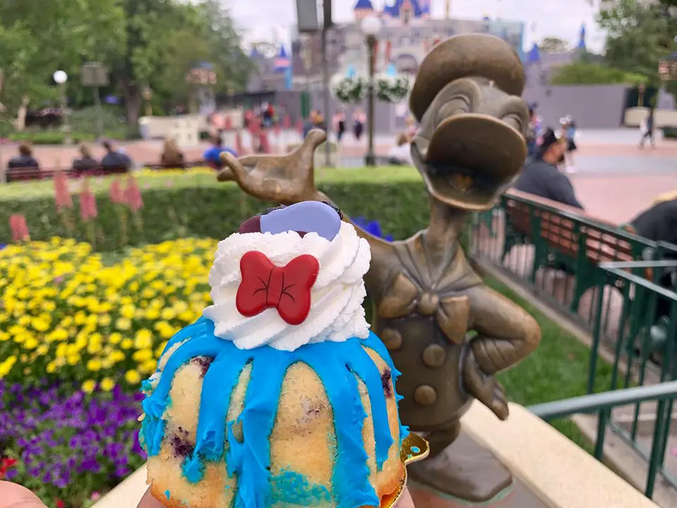 Donald Duck’s Lemon Blueberry Bundt Cake available now at Disneyland Park