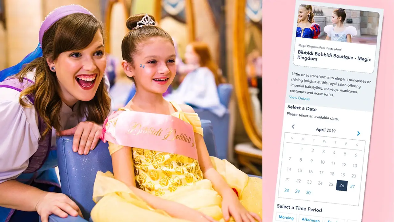 Online Reservations Available for Bibbidi Bobbidi Boutique and More