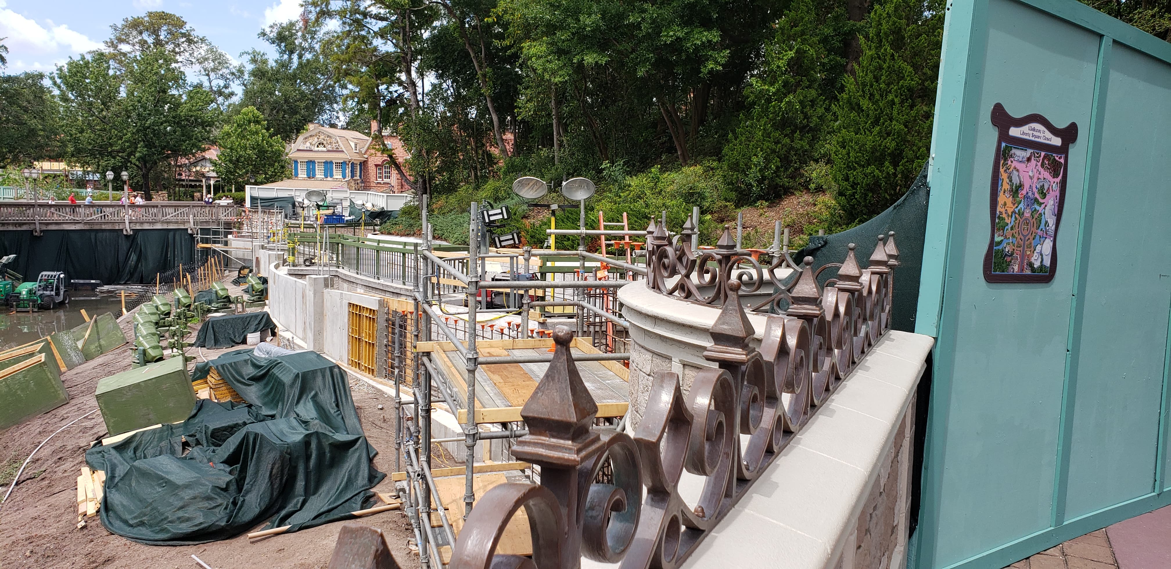 More New Photos of the Moat Construction at the Magic Kingdom