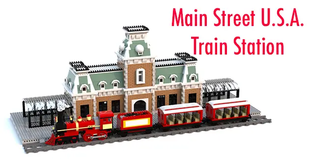 LEGO Ideas: Main Street U.S.A. Train Station LEGO Project