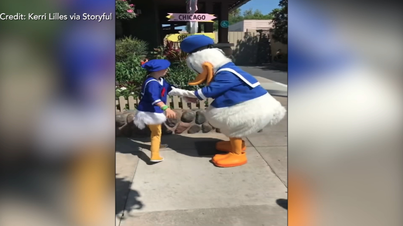 Donald Duck and This Sweet Boy With Down Syndrome Share a Special Moment