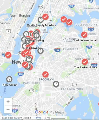 Super Fan Creates a Marvel Comics Based Map of New York City