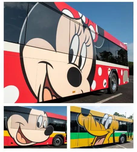New Disney Buses are Rolling out at Walt Disney World