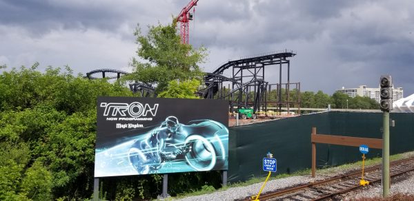 Tron Coaster at Magic Kingdom is Coming Along