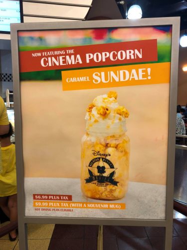 Cinema Popcorn Caramel Sundae Debuts at Walt Disney World's All-Star Movies Resort