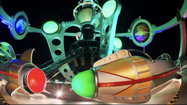 Astro Orbiter at Disney's Magic Kingdom is Stuck on Earth Temporarily