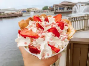 Bubble Waffles Perfect Dessert For Two At Disney Springs Chip And Company