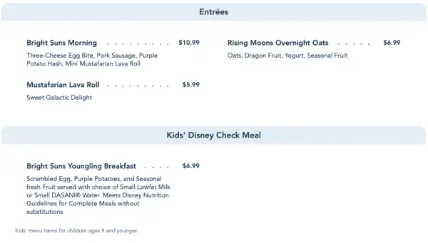 Star Wars Galaxy’s Edge Dining Menus Released for Hollywood Studios