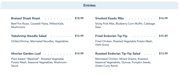 Star Wars Galaxy’s Edge Dining Menus Released for Hollywood Studios