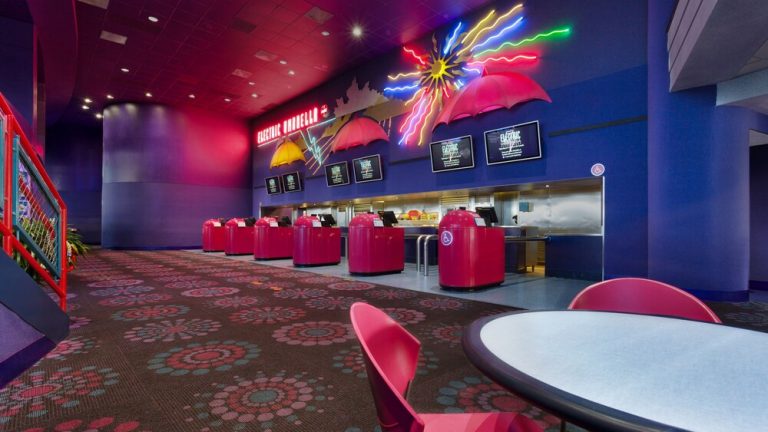 Electric Umbrella Closing in Epcot as part of Epcot Transformation