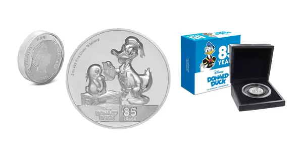 Donald Duck 85th Anniversary Coin Collection From New Zealand Mint