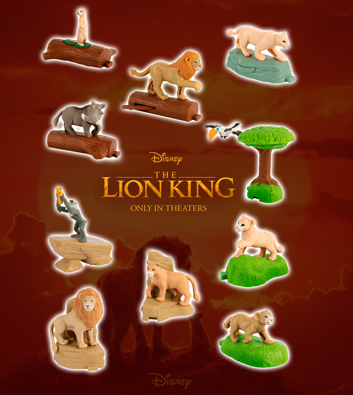 Details about  / Lot 3 McDonald/'s Happy Meal Toys Lion King Pumbaa Zazu Nala Cub NEW