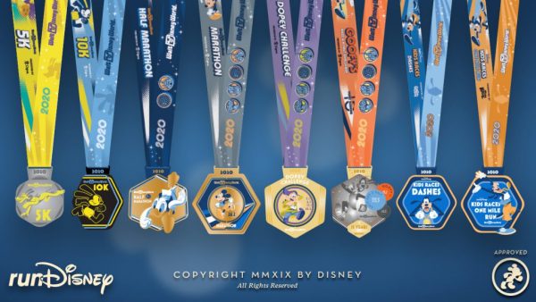 2020 Walt Disney World Marathon Weekend Finisher Medals Revealed