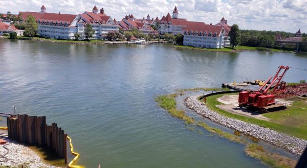 The Walkway Between the Magic Kingdom and Grand Floridian is Underway