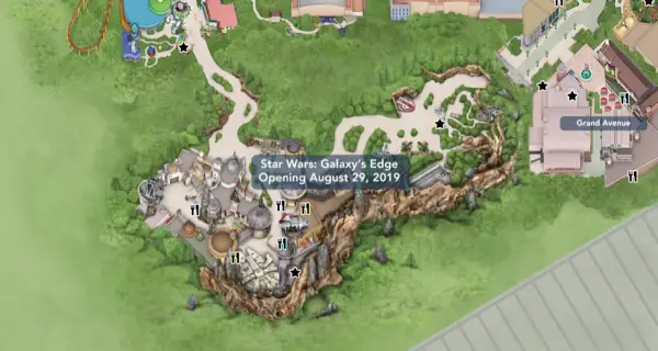 Star Wars Galaxy's Edge added to Hollywood Studios Interactive Park Map