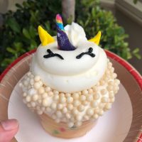 New Rainbow Unicorn Cupcake in Walt Disney World