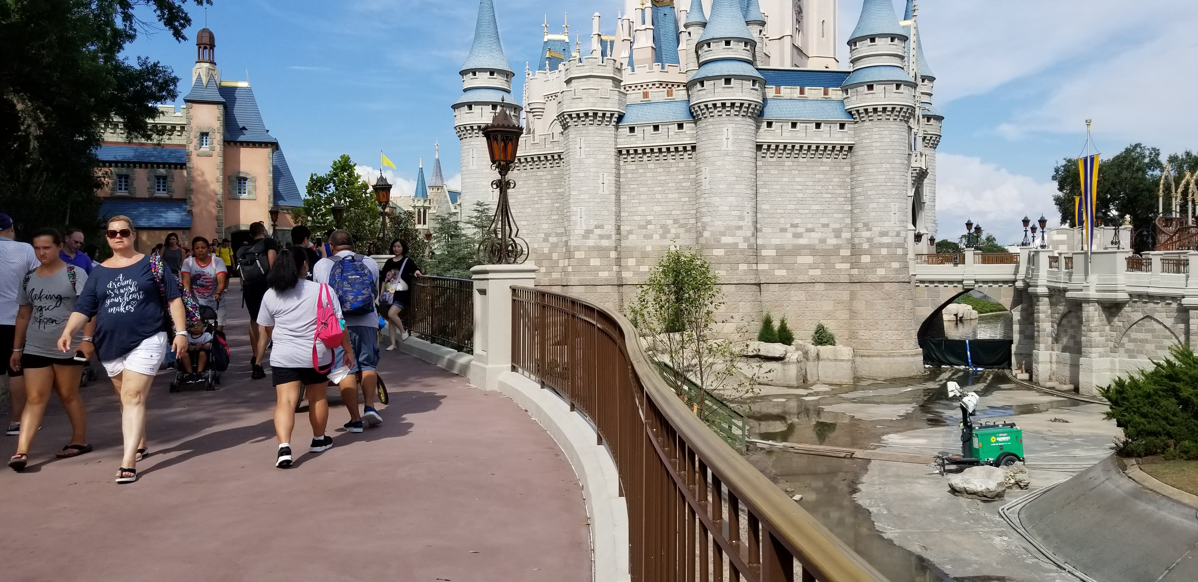 Walt Disney World Magic Kingdom Pathway Expansion Construction