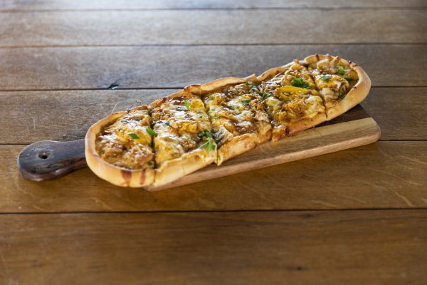Glazed Pork Belly Bianco Pizza - Kohola Reef Restaurant & Social Club and Whakawaiwai Eats