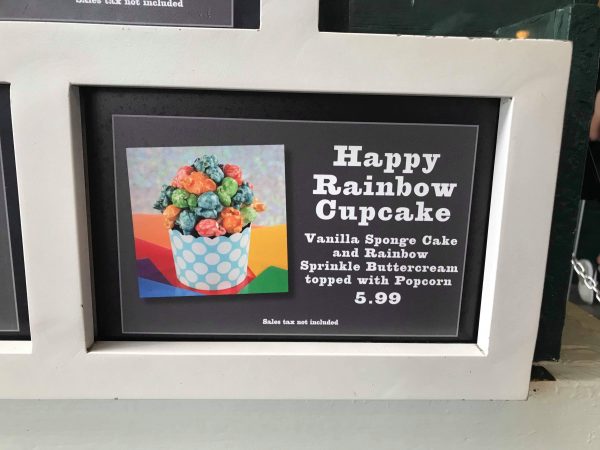 New Happy Rainbow Cupcake Available In Hollywood Studios