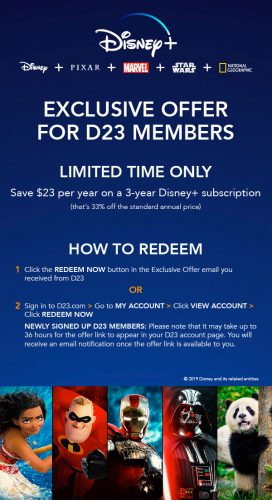 Disney+ Limited-Time Discount Causes D23 Website to Crash