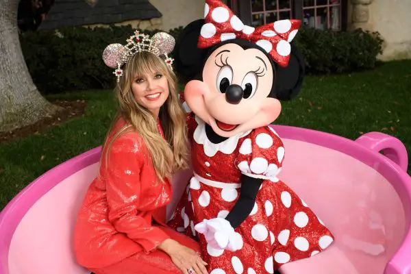 Heidi Klum debuts her Designer Minnie Mouse Ears at Disneyland