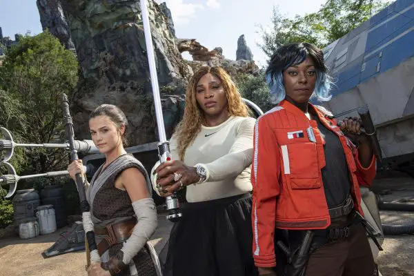 Serena Williams visits Star Wars: Galaxy’s Edge at Walt Disney World Resort