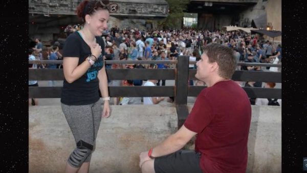 Couple Gets Engaged At Star Wars: Galaxy's Edge