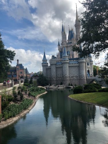 Moat Near Cinderella's Castle in Magic Kingdom Refilled